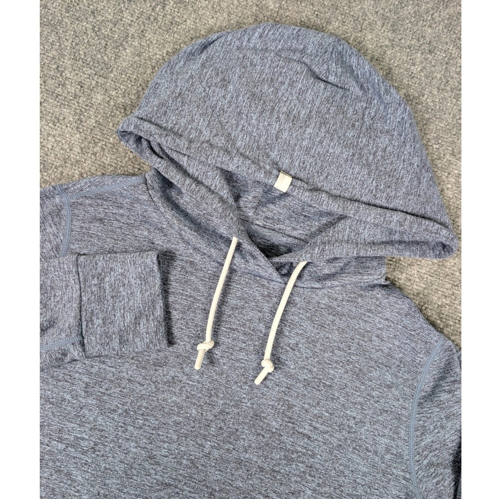 Rhoback‎ Tempo Performance Hoodie Womens S Blue Heathered Pullover WHOD_RHO